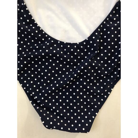 Beach Joy One Piece Swimsuit Halter Polka Dot Striped - Picture 9 of 9